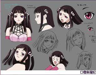 动漫中的经典形象 黑色长直发与齐刘海的魅力